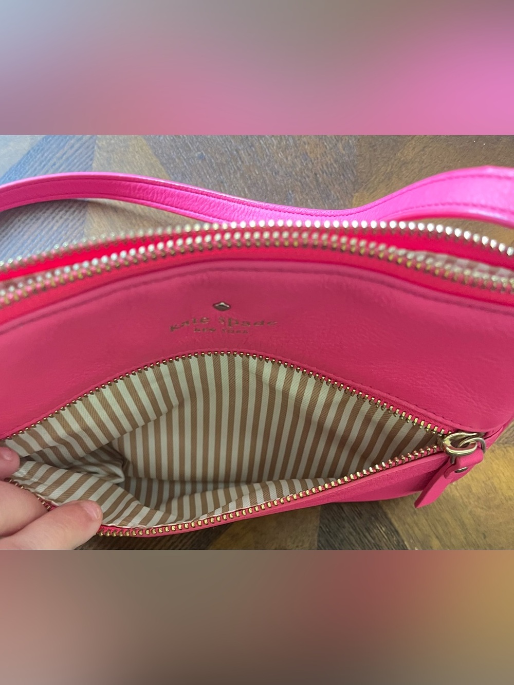 kate spade Bright Pink Leather Crossbody Bag - Picture 4 of 13